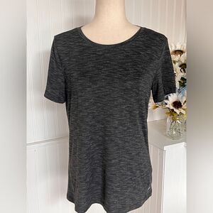 BOGO
Mondetta Performance + Luxury Pinstriped Black T-Shirt